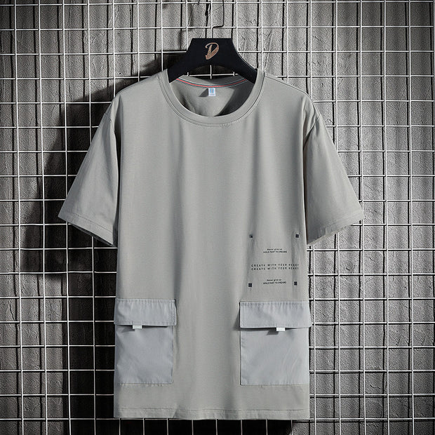 Men's Short Sleeve Crew Neck Cotton T-Shirt