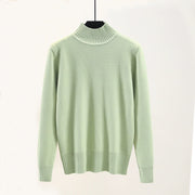 Outer Wear Half High Neck Loose Sweater Women Thicken Plus Size