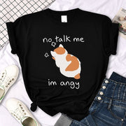 Women's Printed Crew Neck Casual T-shirt