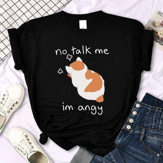 Women's Printed Crew Neck Casual T-shirt
