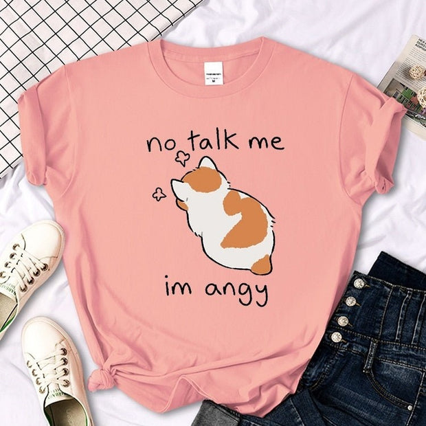 Women's Printed Crew Neck Casual T-shirt