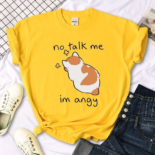 Women's Printed Crew Neck Casual T-shirt