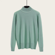 Outer Wear Half High Neck Loose Sweater Women Thicken Plus Size