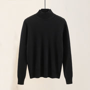 Outer Wear Half High Neck Loose Sweater Women Thicken Plus Size