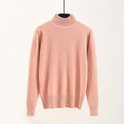 Outer Wear Half High Neck Loose Sweater Women Thicken Plus Size