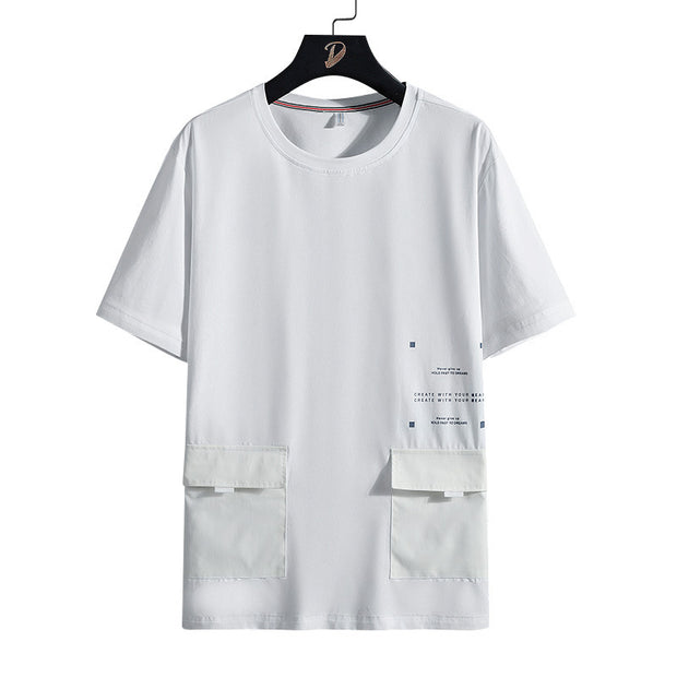 Men's Short Sleeve Crew Neck Cotton T-Shirt