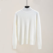 Outer Wear Half High Neck Loose Sweater Women Thicken Plus Size